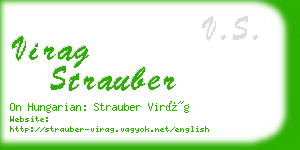 virag strauber business card